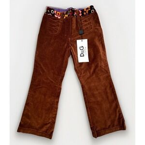 DOLCE &‎ GABBANA D&G Seventies Faux Suede Western Style Pants Juniors 4 Hippie